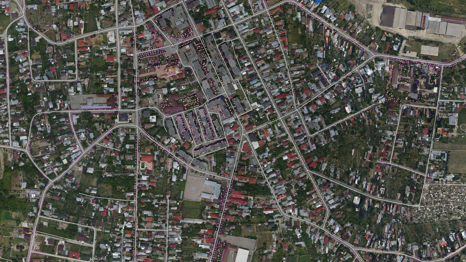 Registrul spațiilor verzi (RLSV) — inventar de arbori pe ortofotoplan