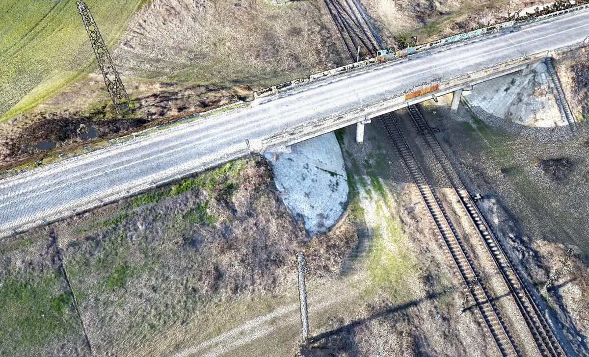 Nor de puncte 3D — pod (infrastructură), Brăila